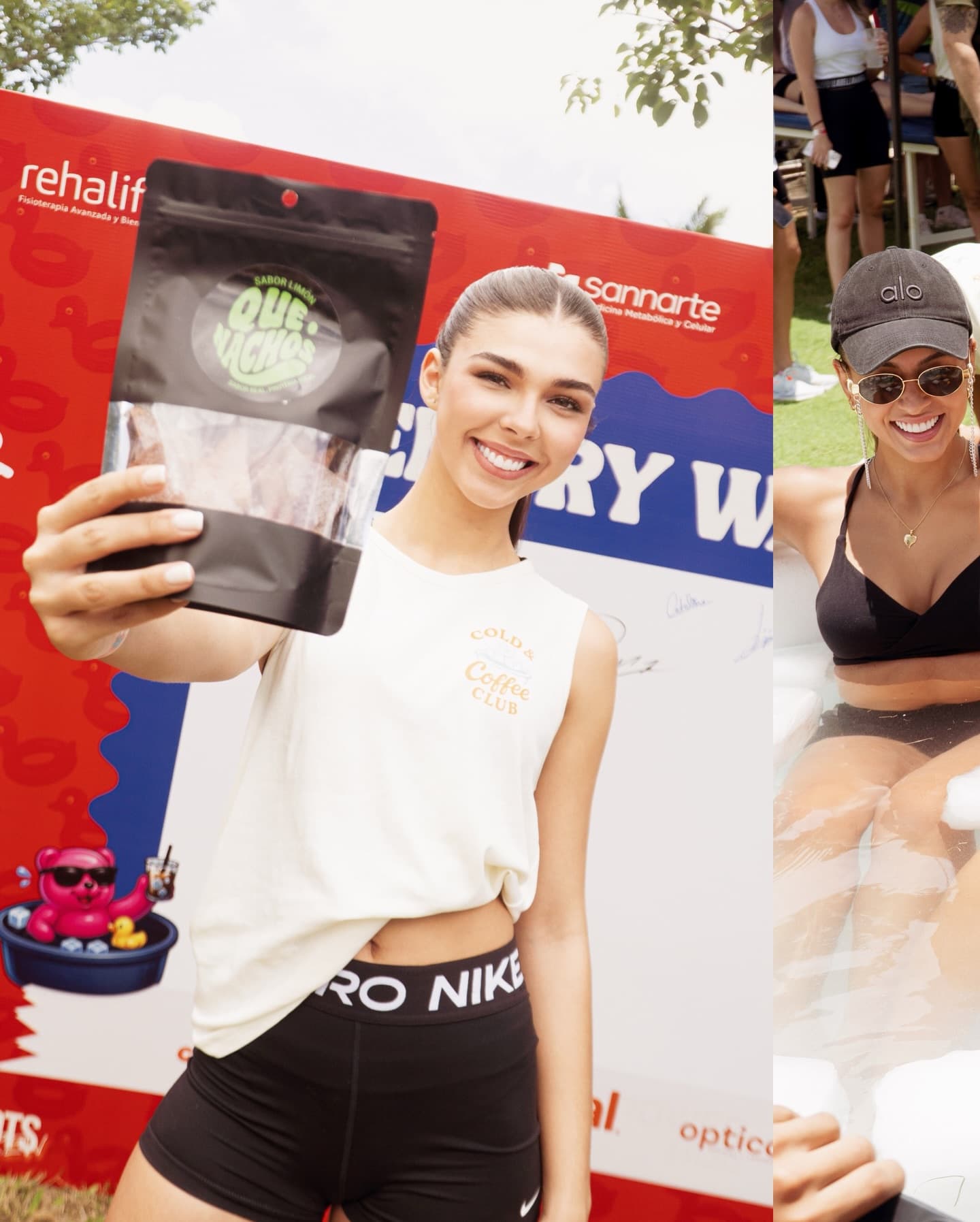 Activación Que Nachos en Cold Coffee Club — chica con bolsa Limón